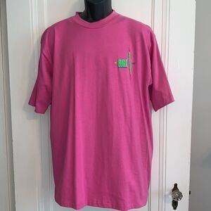 NWT 80s Bugle Boy pink T-shirt with embossing